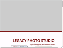 Tablet Screenshot of legacyphotostudio.com